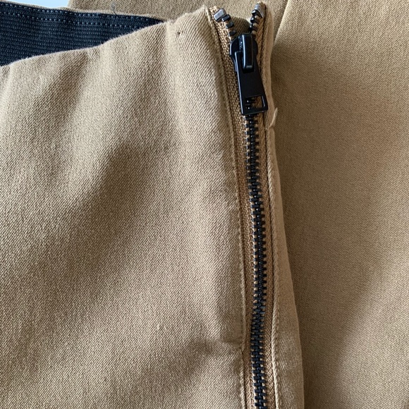 Everlane Side Zip Stretch Work Pants Tan Size 6 Skinny - Picture 7 of 15